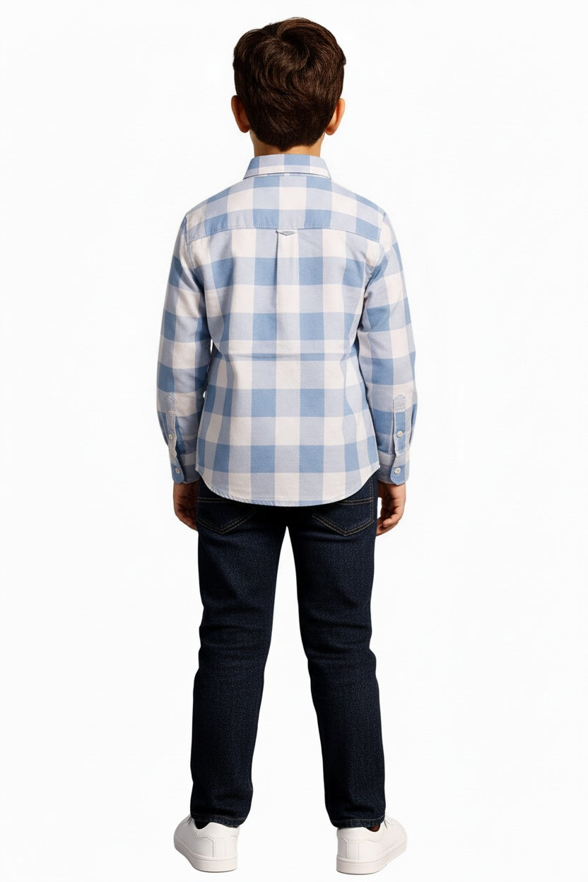 Boys Buffalo Checks Checked Casual Shirt