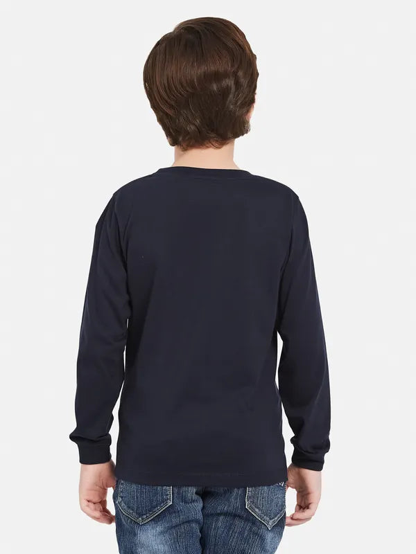 Octave Boys Typography Printed Pockets T-Shirt