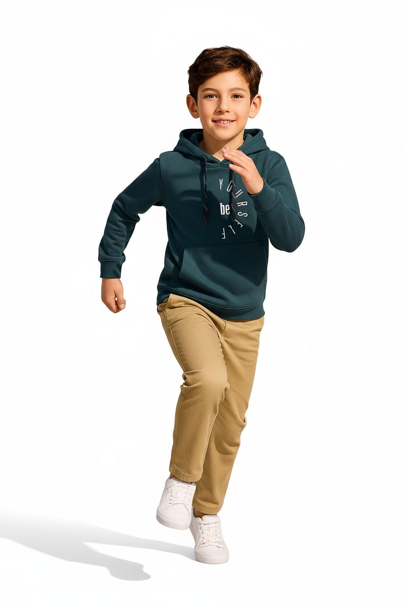 Boys Printed Hooded Sweatshirt
