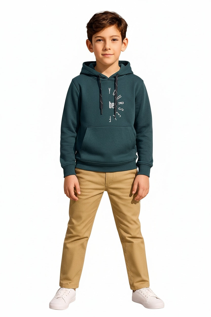 Boys Printed Hooded Sweatshirt