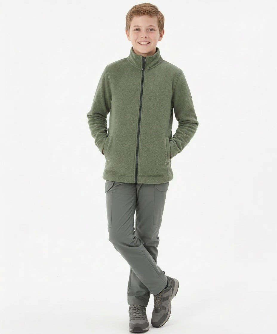 Boy Solid Mandarin Neck Sweatshirt
