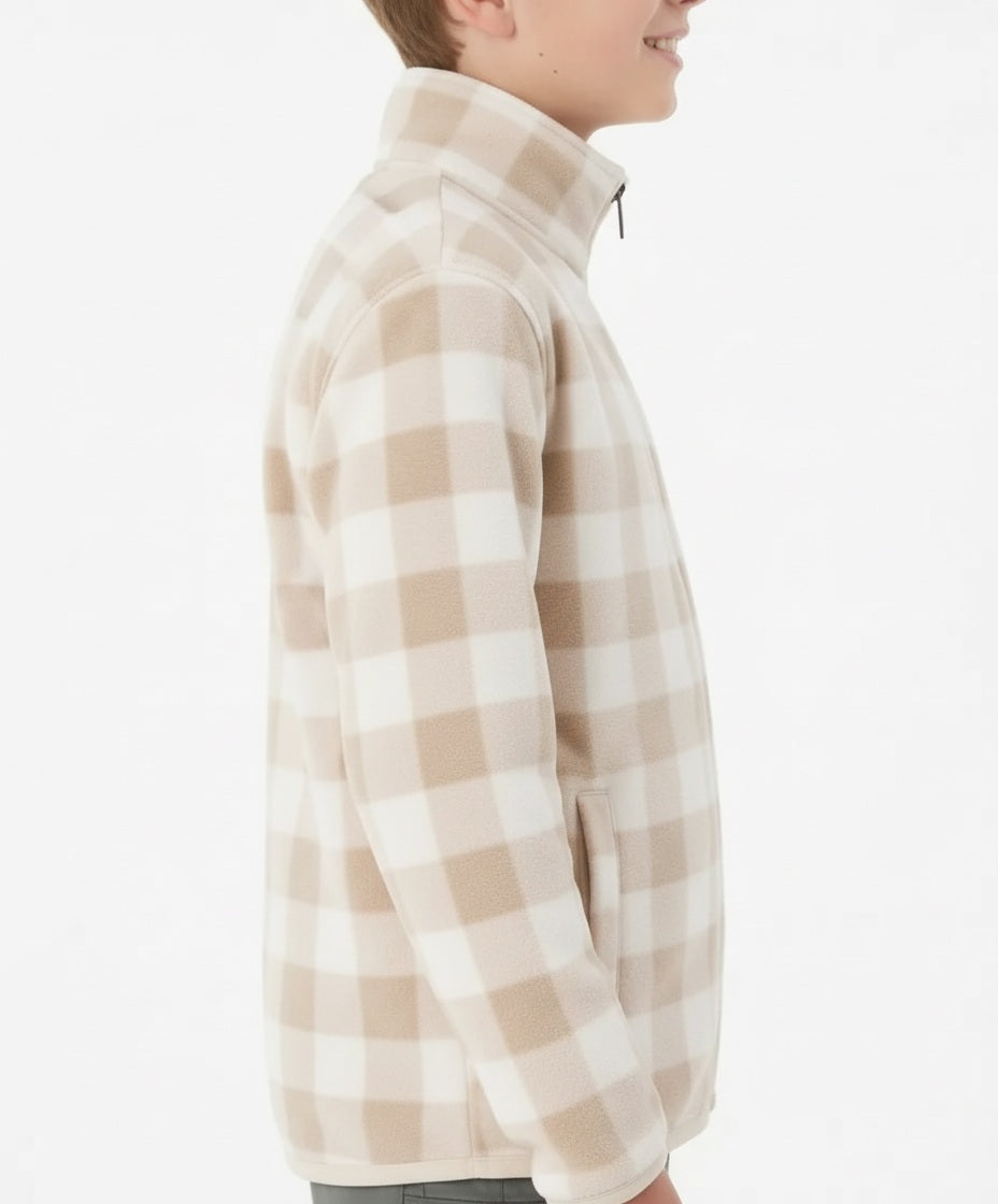 Boy Solid Mandarin Neck Sweatshirt