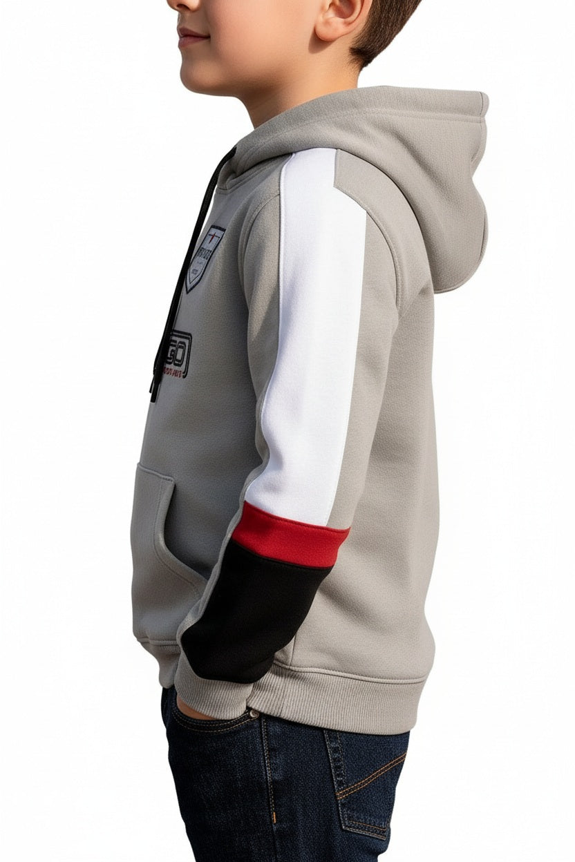 Boys Printed Hooded Sweatshirt