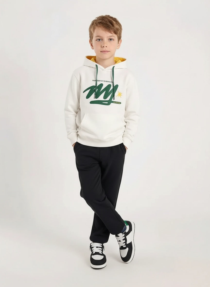 Boy Graphic Hood Neck Sweatshirt
