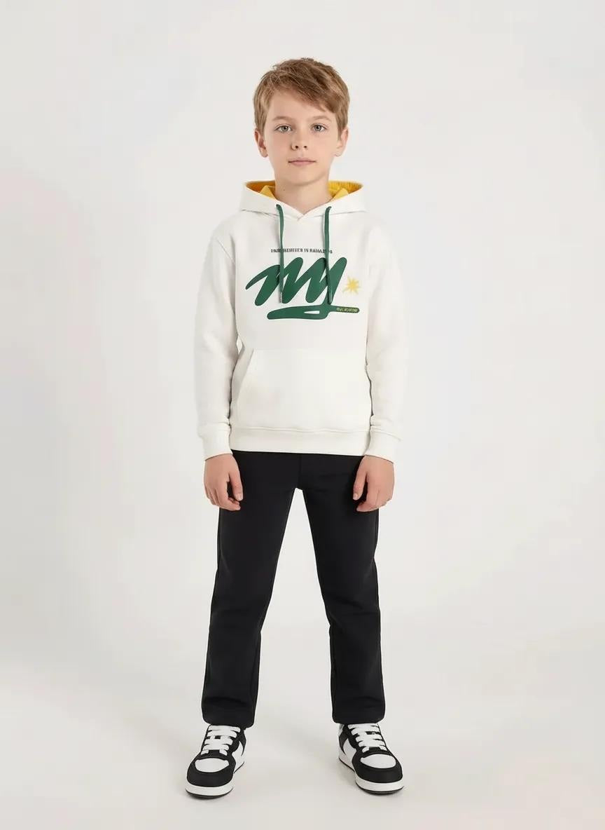 Boy Graphic Hood Neck Sweatshirt