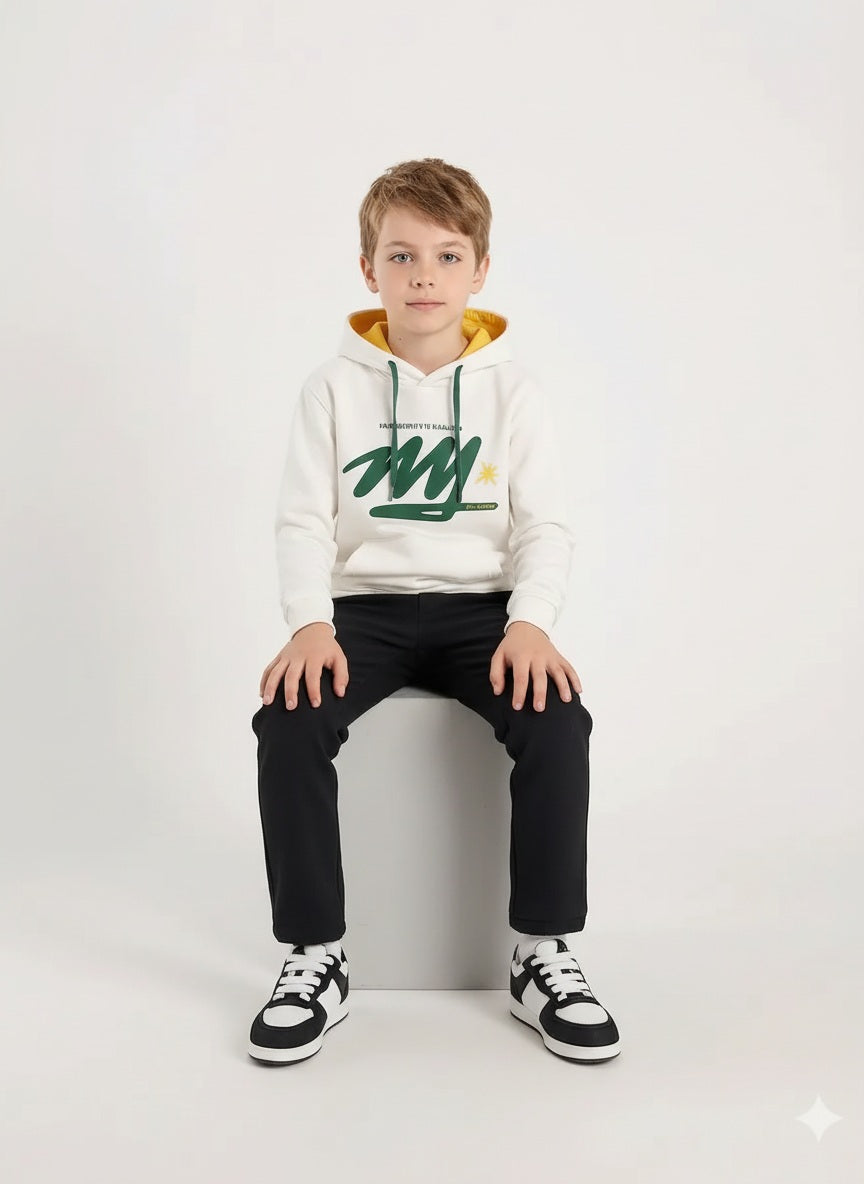 Boy Graphic Hood Neck Sweatshirt