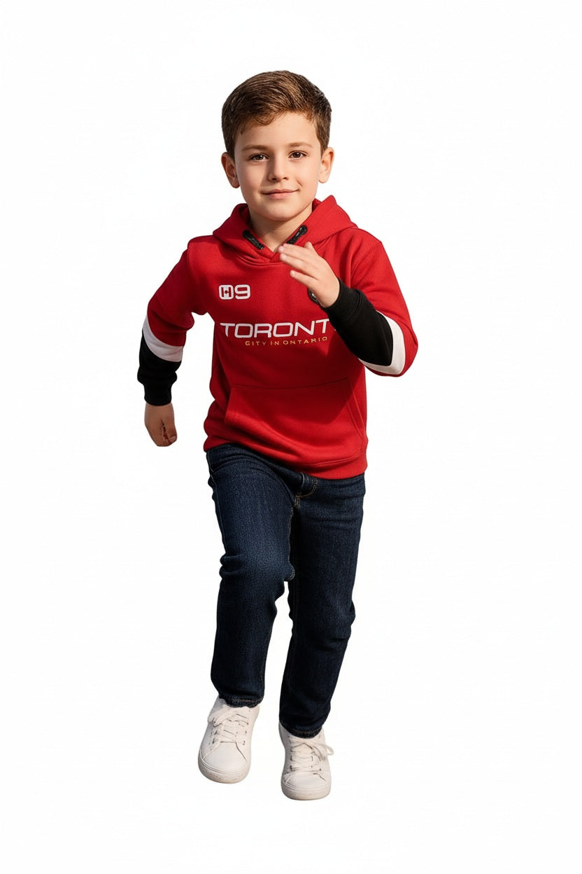 Boys Printed Hooded Sweatshirt