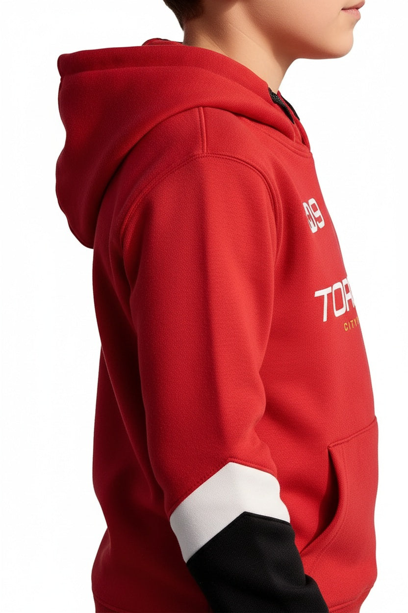 Boys Printed Hooded Sweatshirt