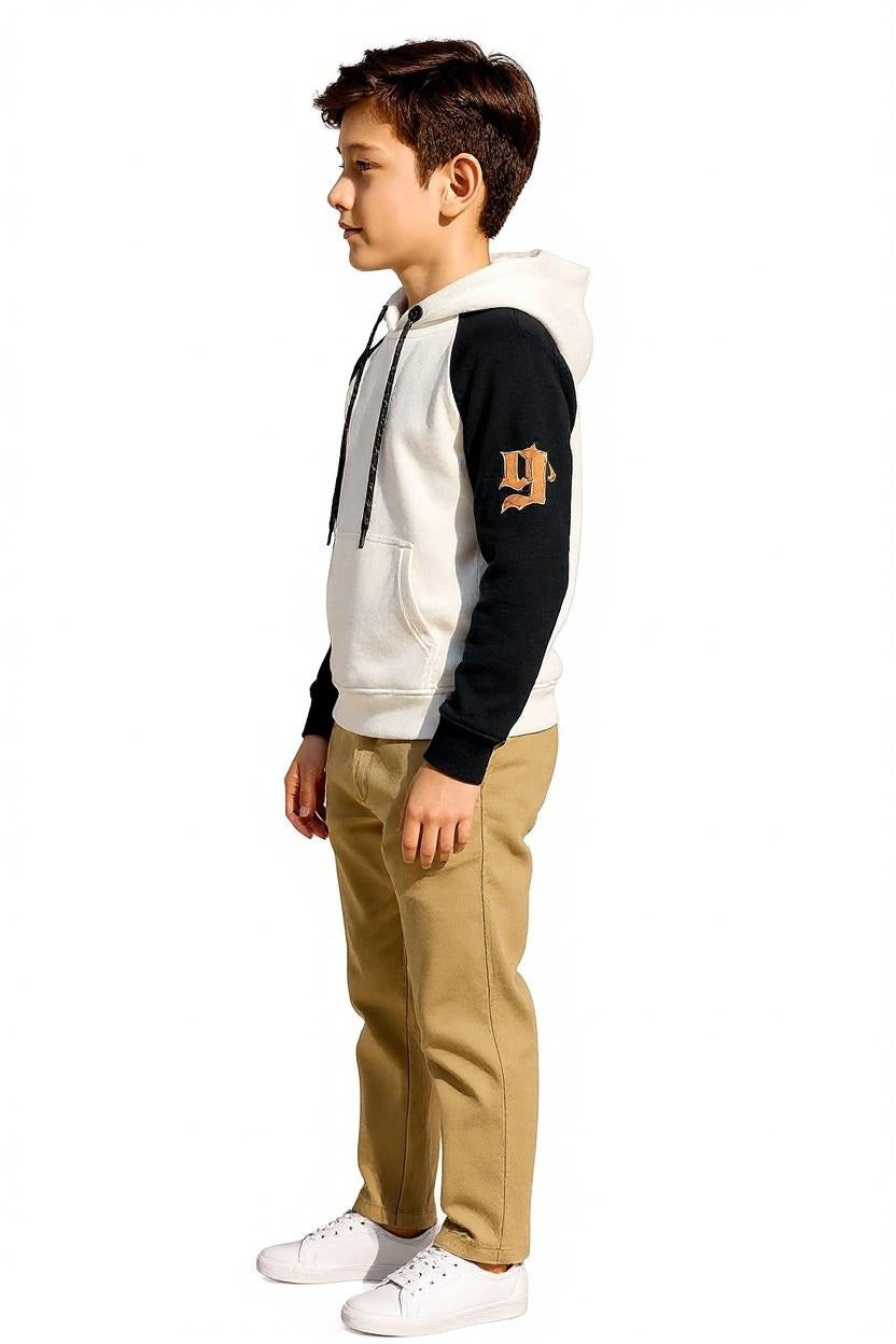 Boys Printed Hooded Sweatshirt
