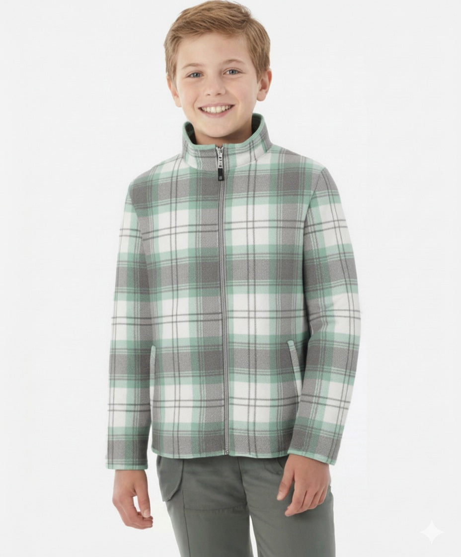 Boys Checked Sweatshirt