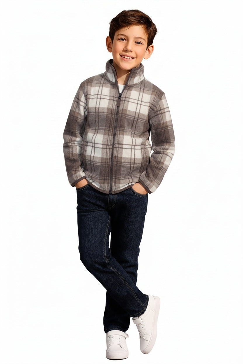 Boys Checked Sweatshirt
