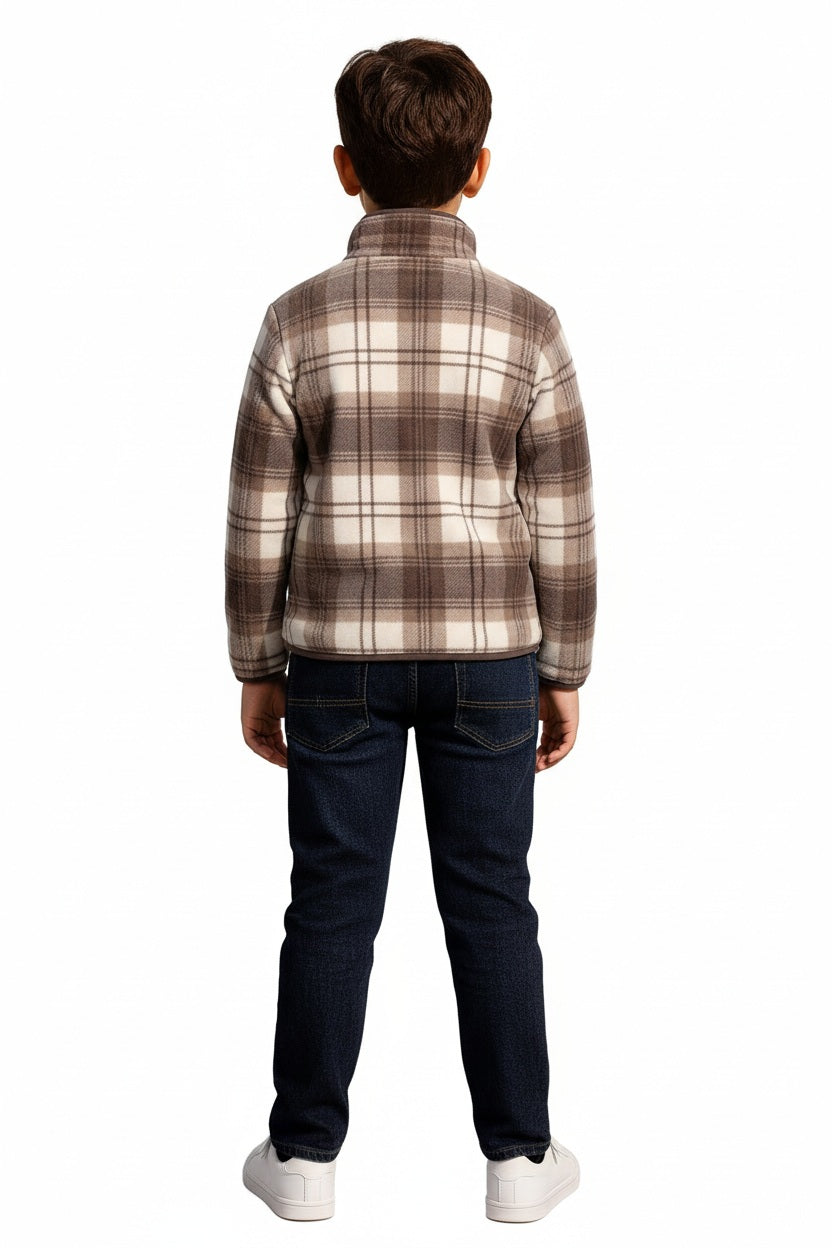 Boys Checked Sweatshirt