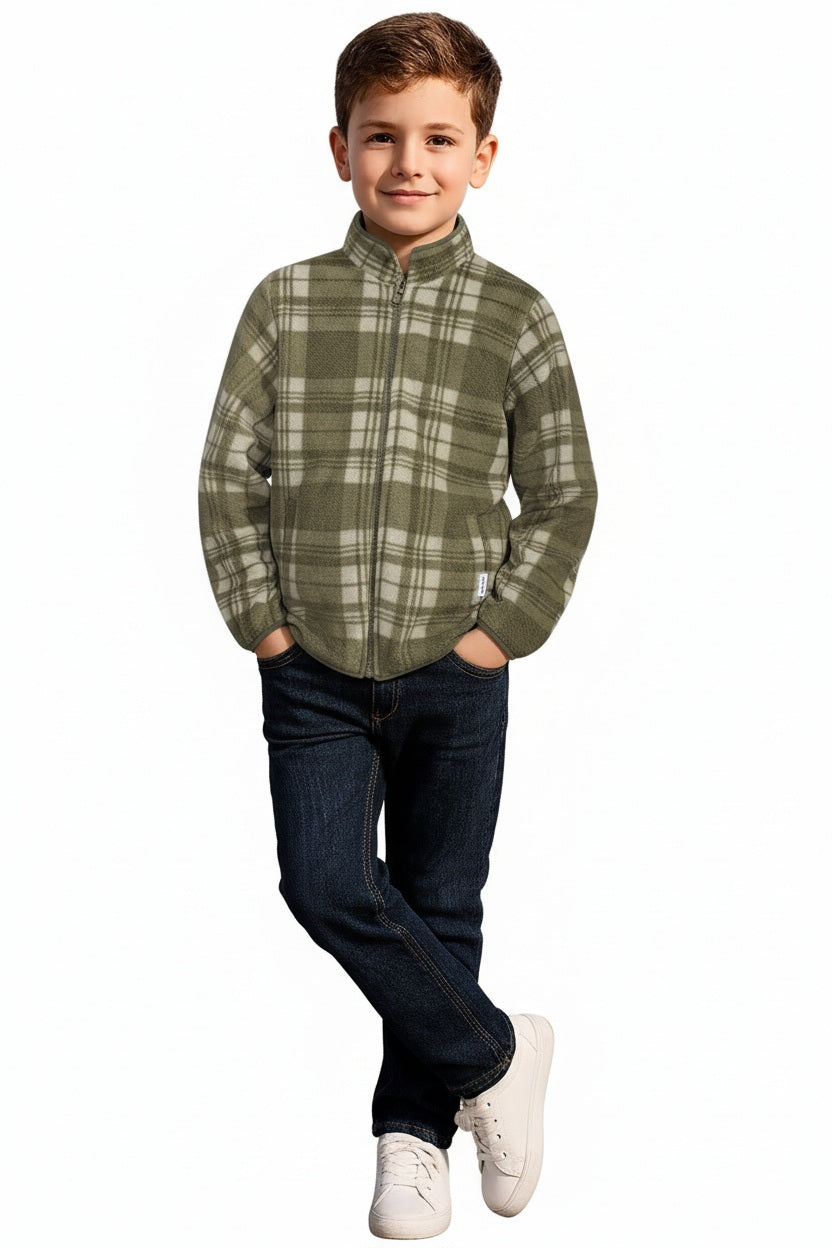 Boys Checked Sweatshirt