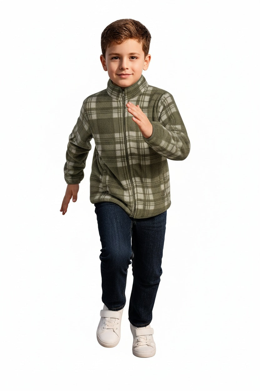 Boys Checked Sweatshirt