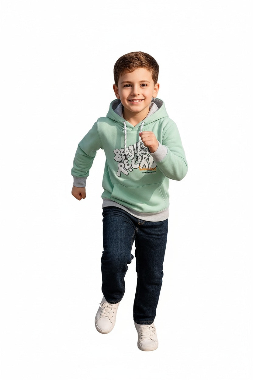 Boys Printed Hooded Sweatshirt