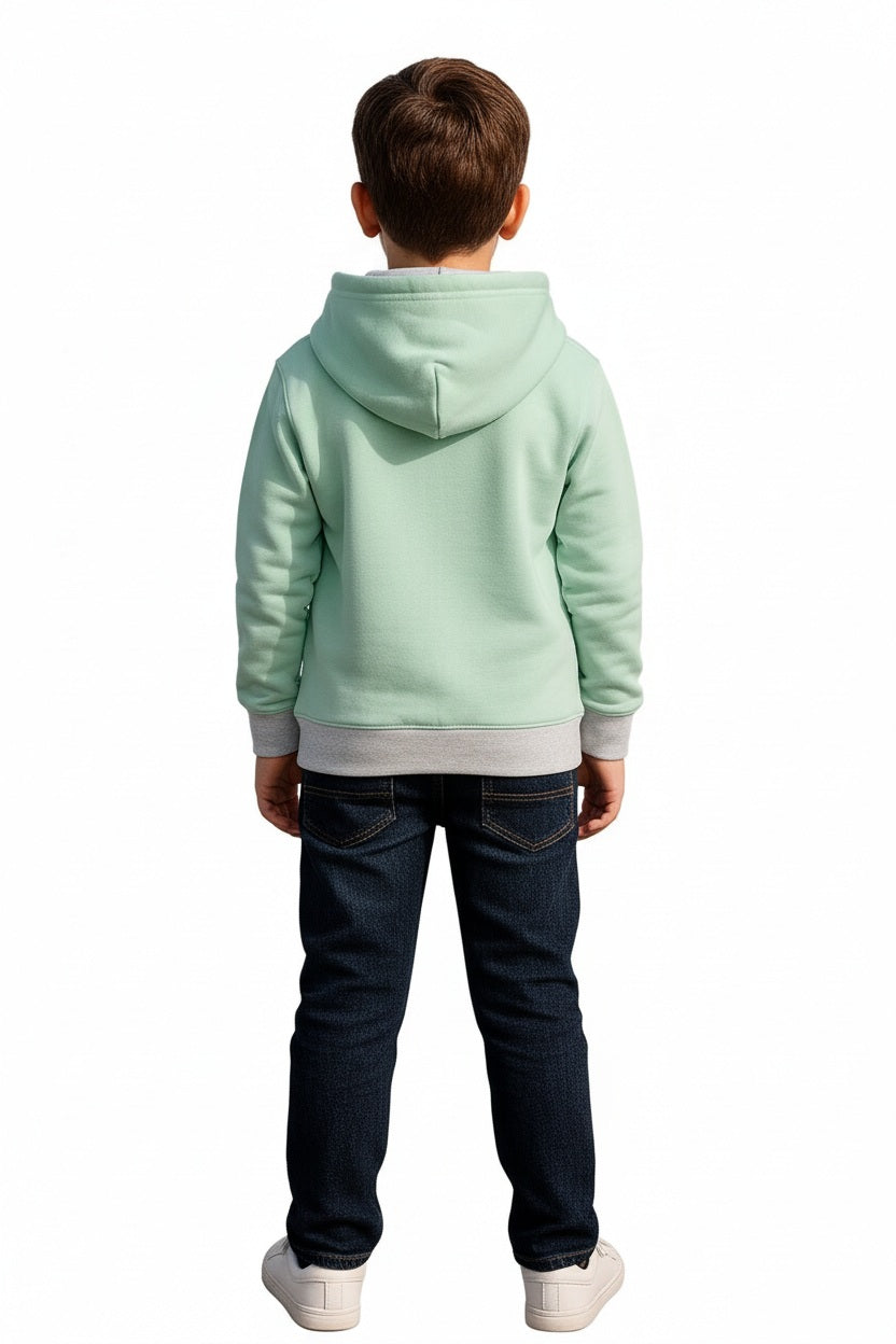 Boys Printed Hooded Sweatshirt
