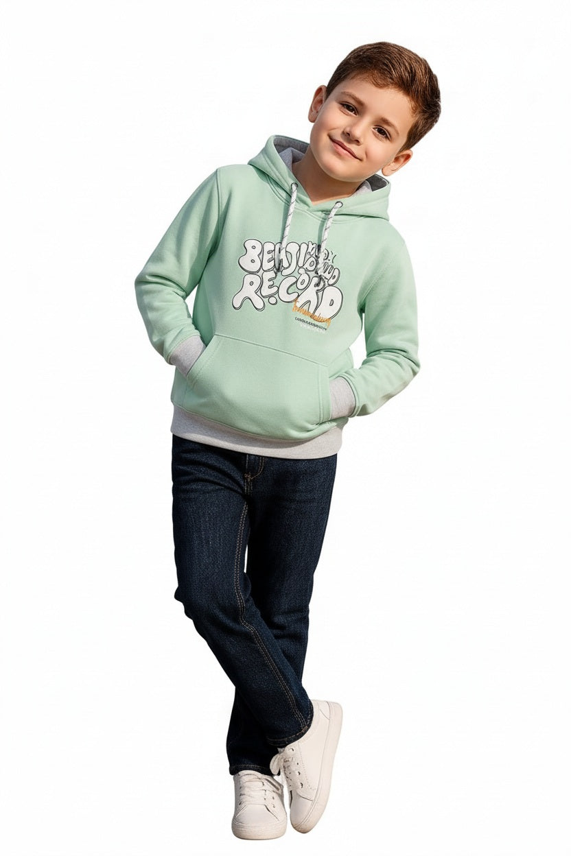 Boys Printed Hooded Sweatshirt