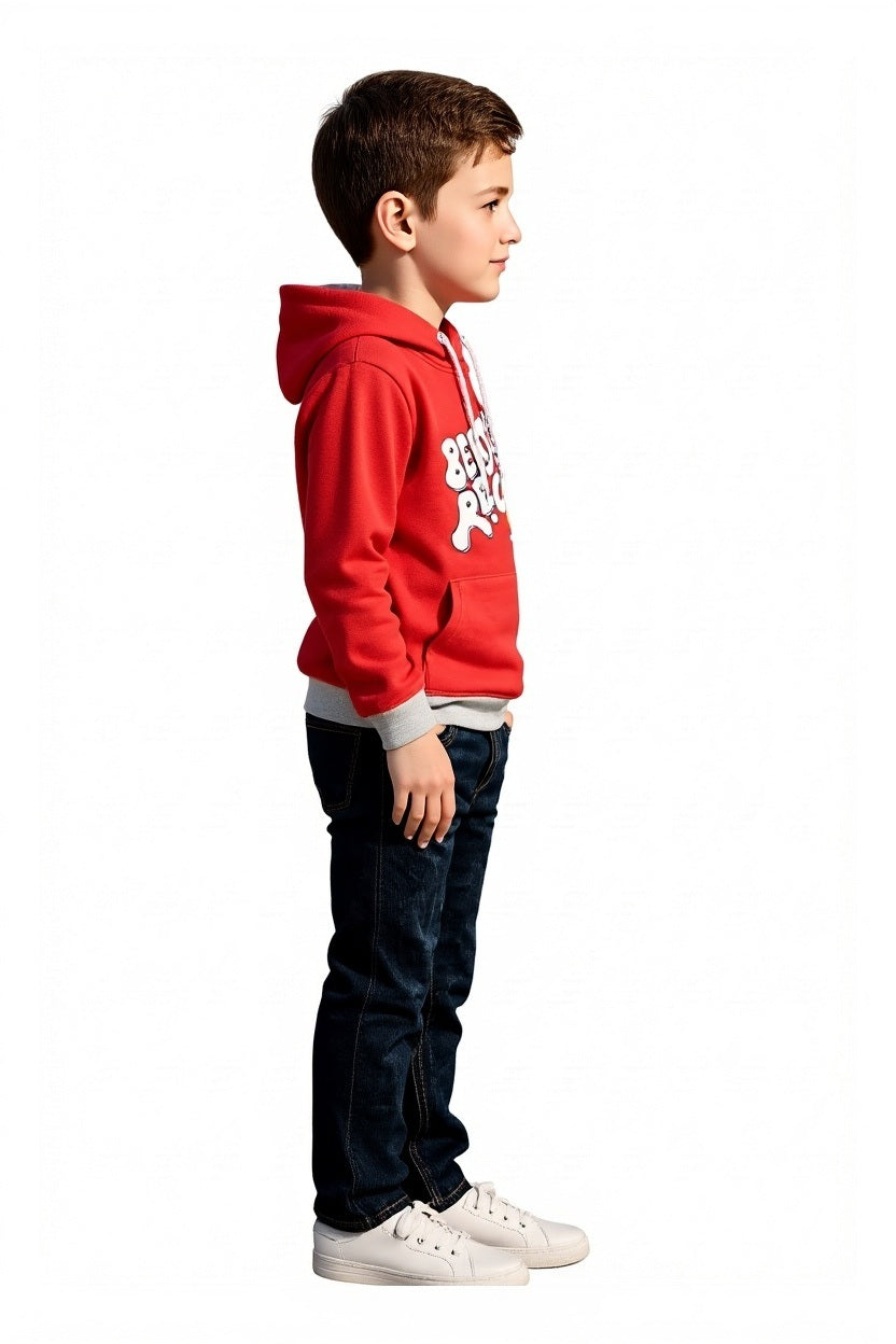 Boys Printed Hooded Sweatshirt