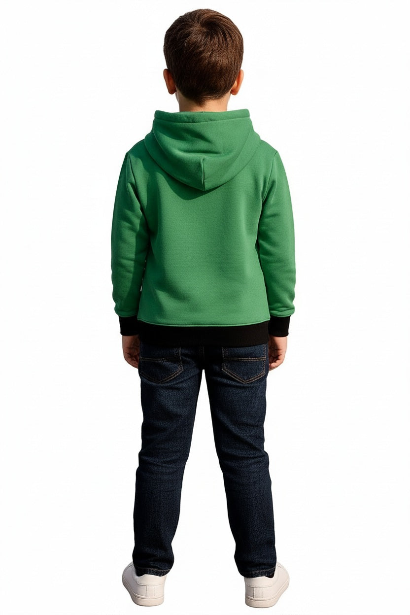 Boys Printed Hooded Sweatshirt