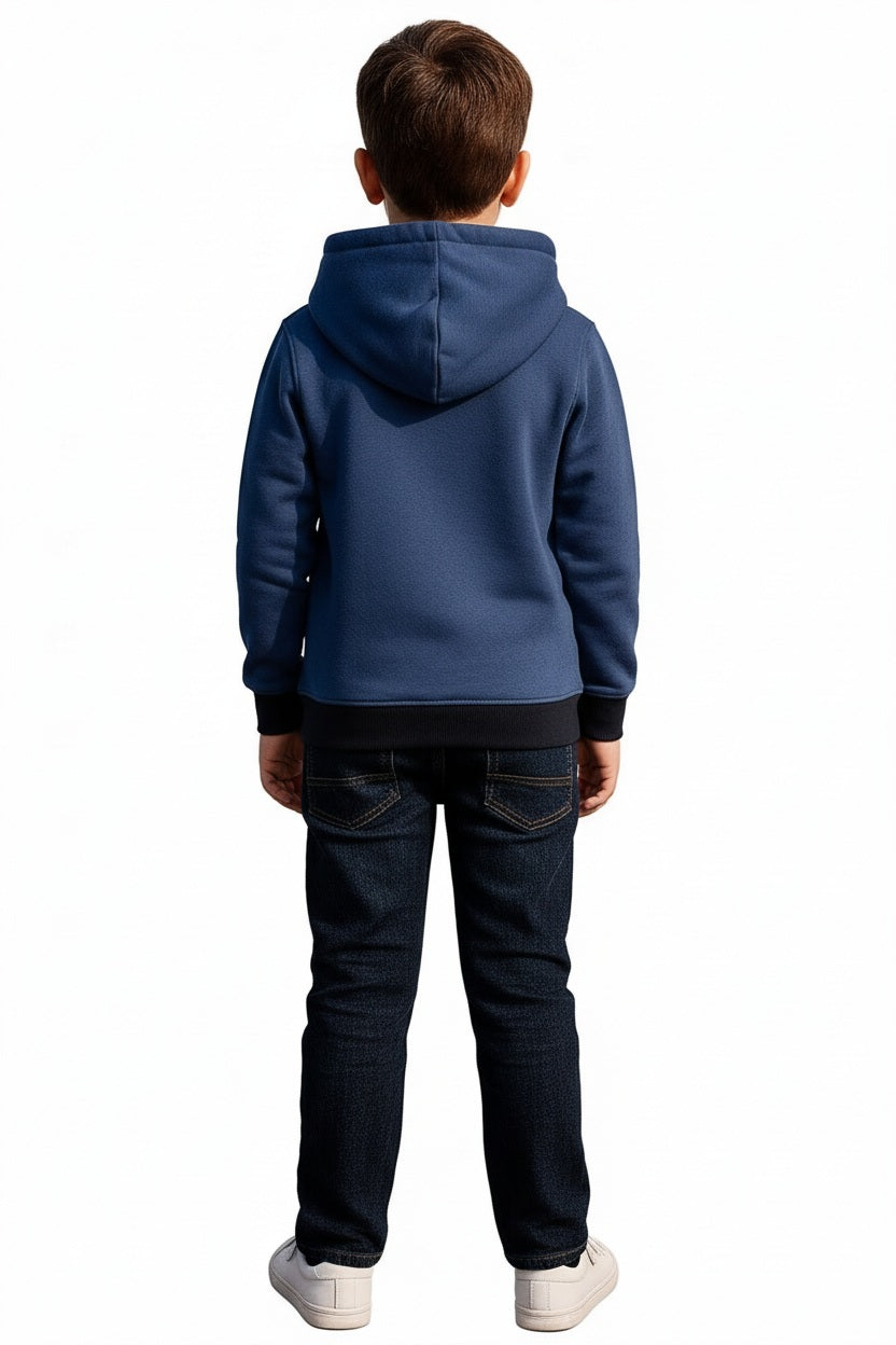 Boys Printed Hooded Sweatshirt