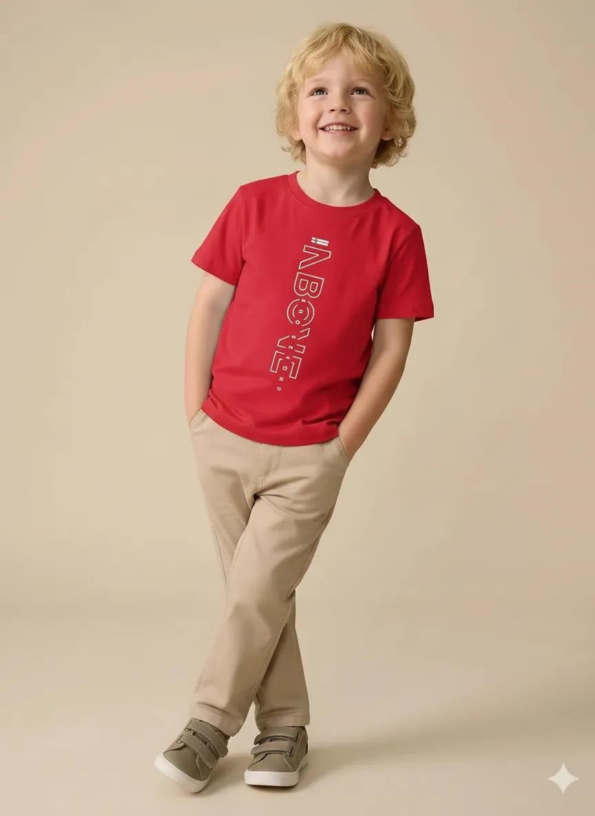 Boys Brick Printed T-shirt