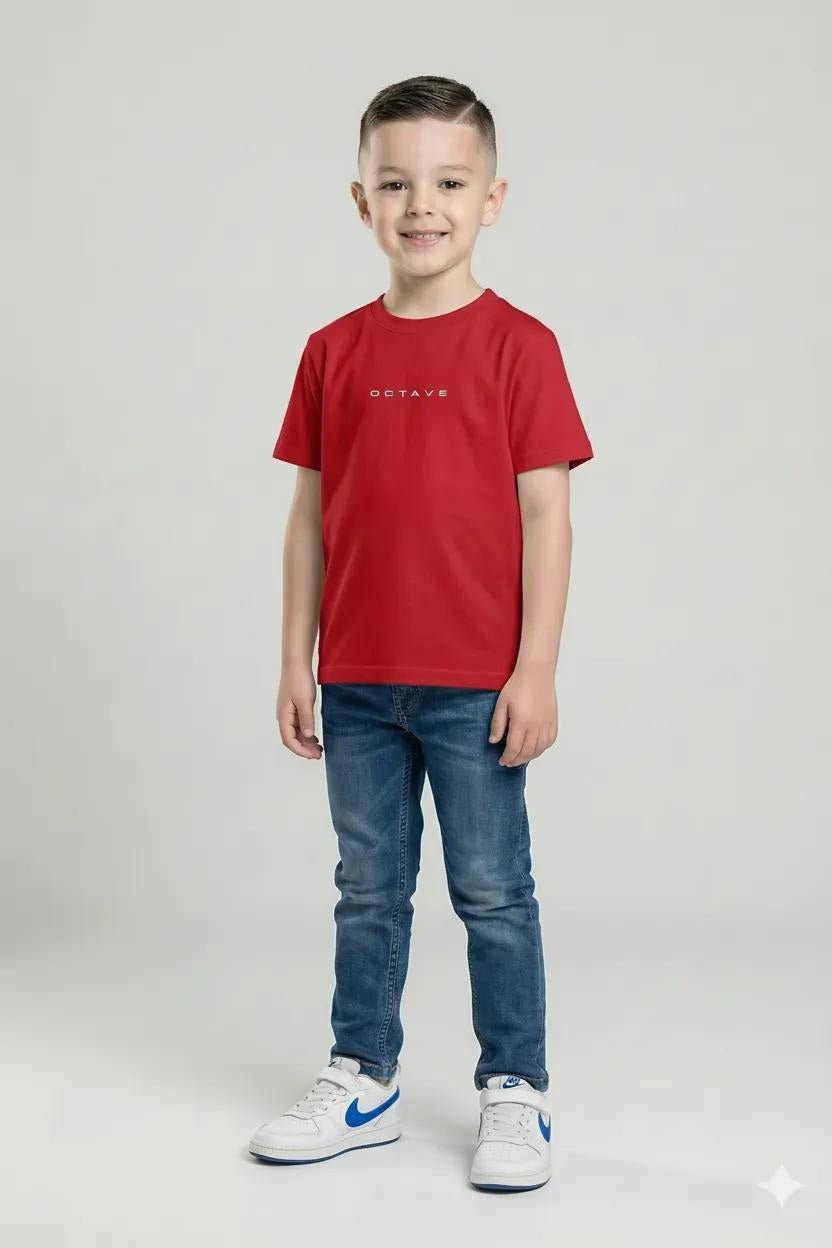 Octave Boys Cotton Short Sleeve Round Neck T-shirt