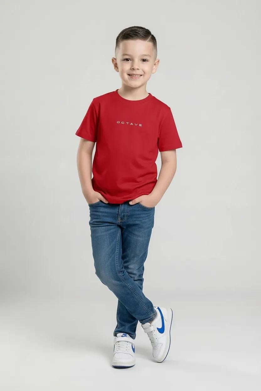Octave Boys Cotton Short Sleeve Round Neck T-shirt
