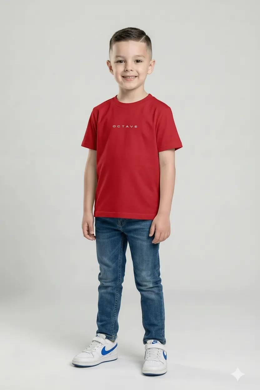 Octave Boys Cotton Short Sleeve Round Neck T-shirt