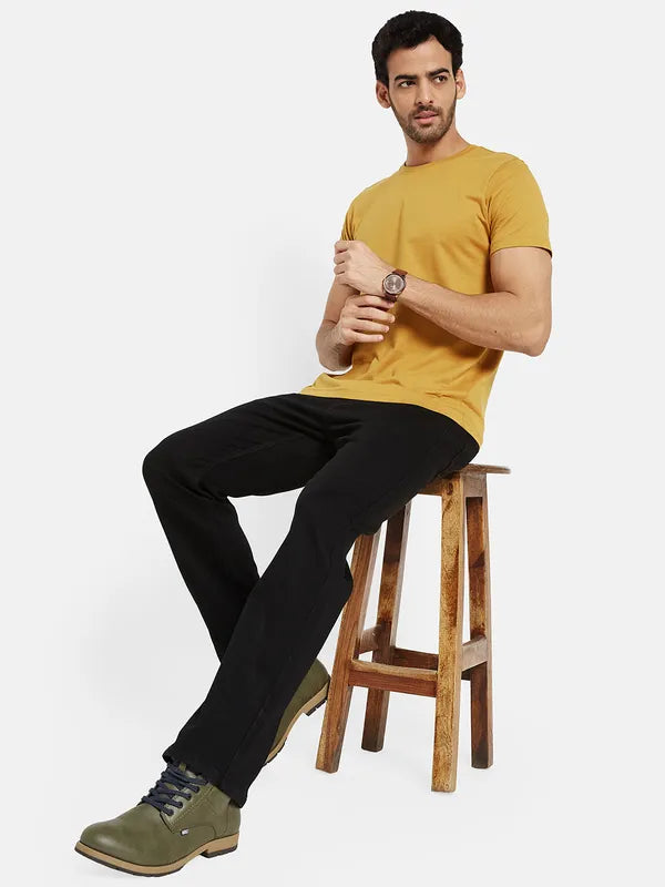 Octave Men Black Stretchable Jeans