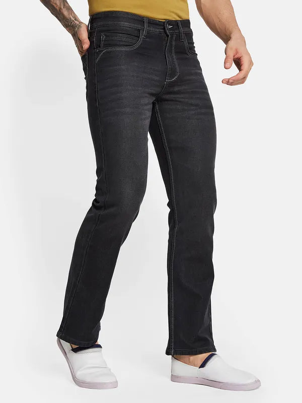 Octave Men Bootcut Stretchable Clean Look Jeans