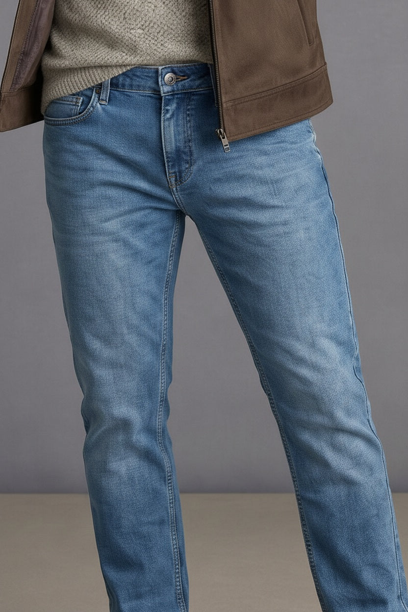 Men Bootcut Mid-Rise Stretchable Jeans