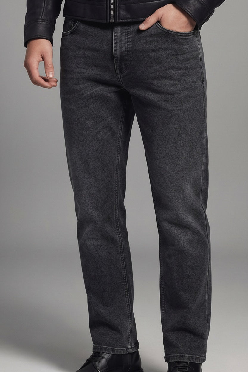 Men Bootcut Mid-Rise Light Fade Stretchable Jeans