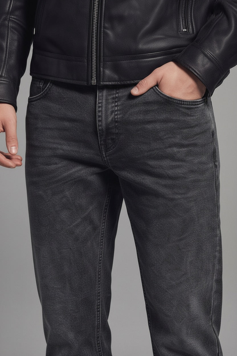 Men Bootcut Mid-Rise Light Fade Stretchable Jeans