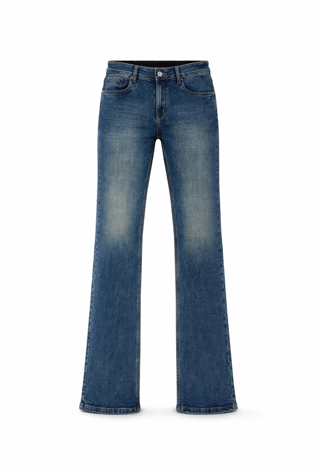 Men Bootcut Mid-Rise Light Fade Stretchable Jeans
