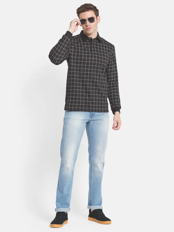 Men Blue Light Fade Stretchable Jeans