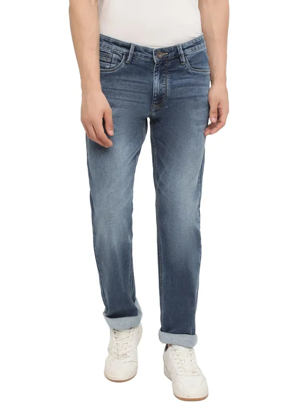 Octave Men Blue Light Fade Stretchable Jeans