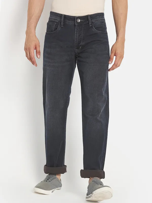 Men Grey Stretchable Jeans