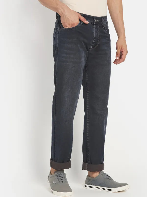 Men Grey Stretchable Jeans