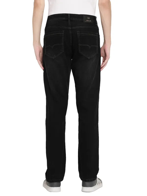Octave Men Black Mid-Rise Stretchable Jeans