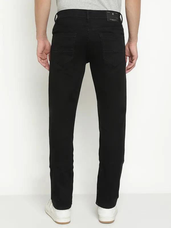 Octave Men Mid-Rise Dark Shade No Fade Clean Look Stretchable Jeans