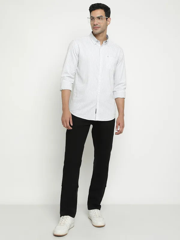 Octave Men Mid-Rise Dark Shade No Fade Clean Look Stretchable Jeans