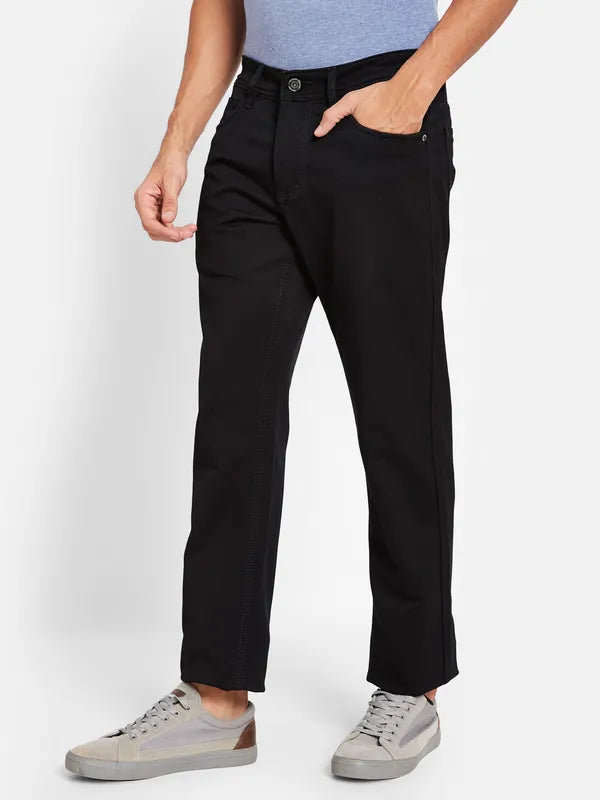 Octave Men Straight Fit Mid-Rise Cotton Jeans