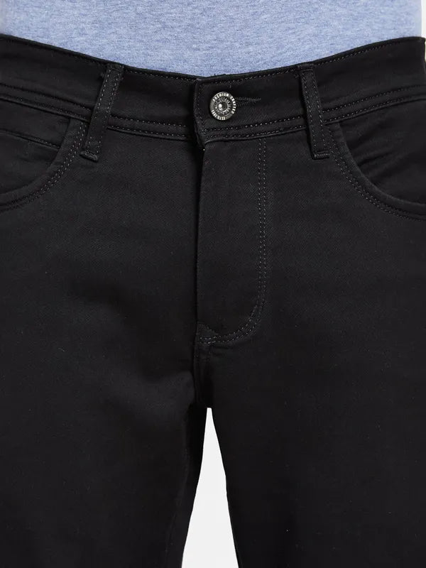 Octave Men Straight Fit Mid-Rise Cotton Jeans