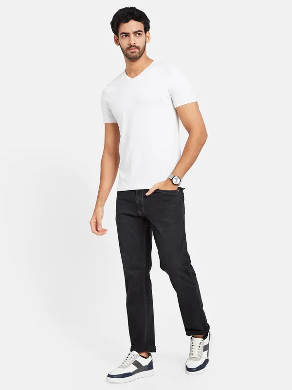 Octave Men Navy Blue Stretchable Jeans