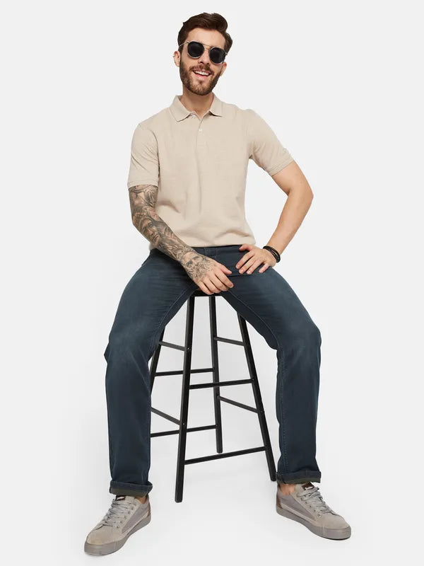 Octave Men Straight Fit Light Fade Stretchable Jeans