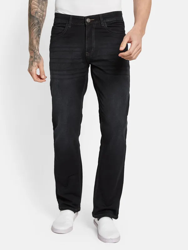 Octave Men Mid-Rise Straight Fit Stretchable Jeans