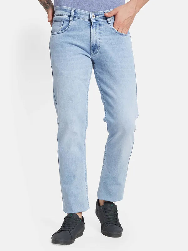 Octave Men Straight Fit Clean Look Stretchable Jeans