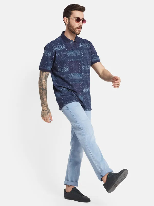 Octave Men Straight Fit Clean Look Stretchable Jeans