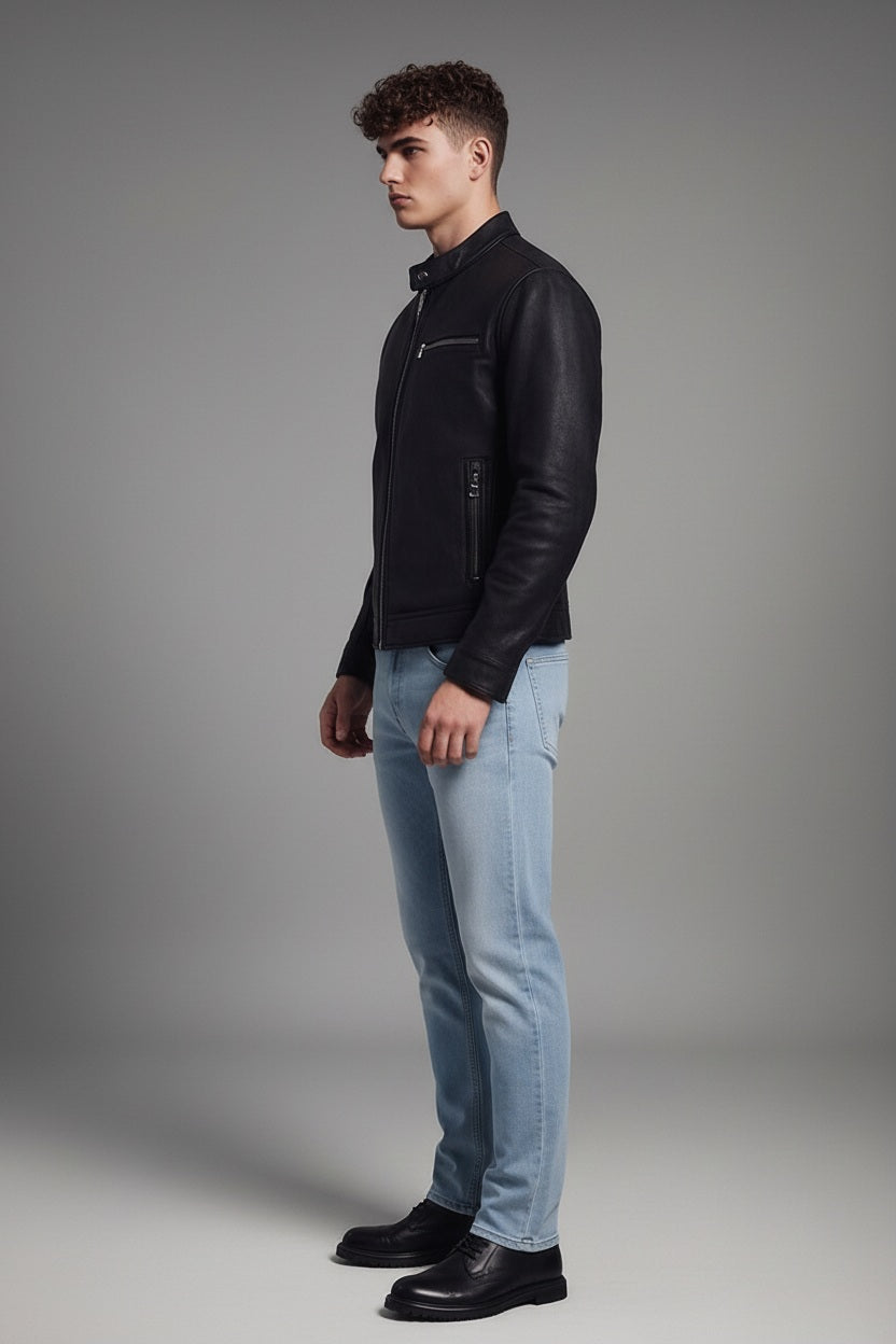 Men Straight Fit Mid-Rise Light Fade Stretchable Jeans