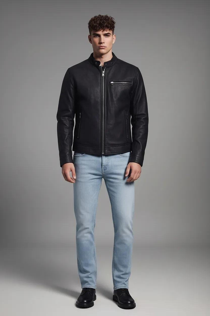 Men Straight Fit Mid-Rise Light Fade Stretchable Jeans